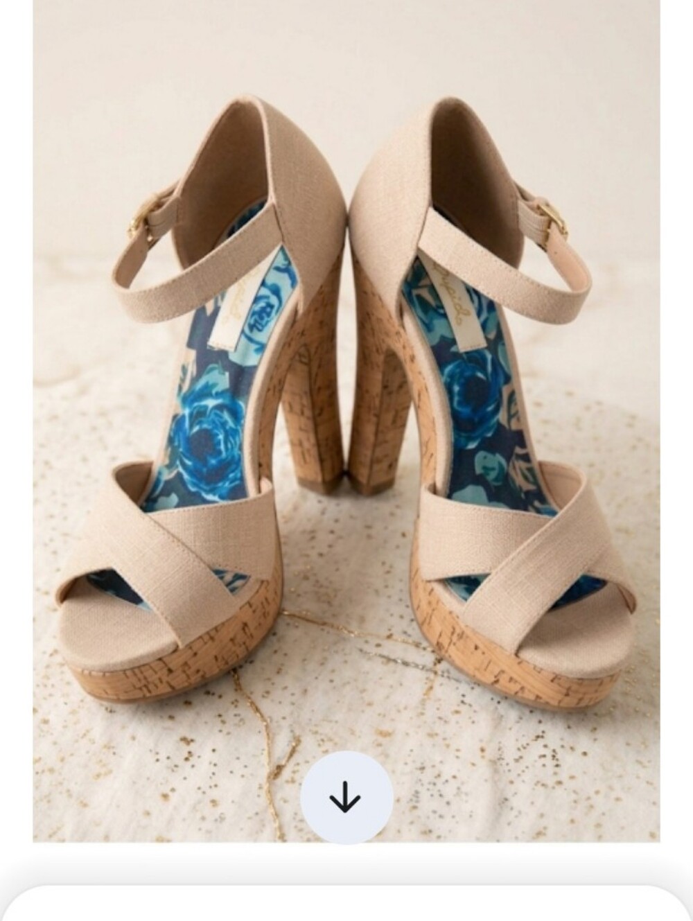 Gorgeous Qupid Tan Heels, Size 7.5